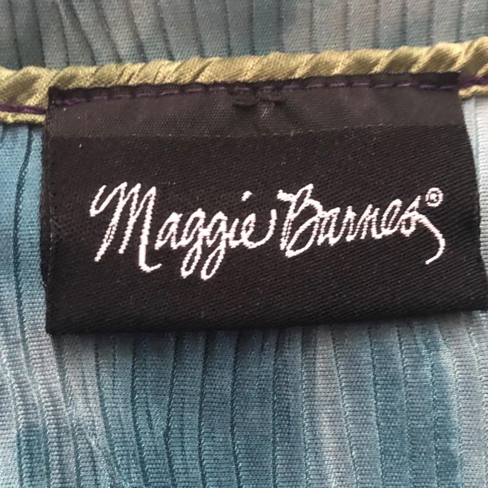 SOLD Maggie Barnes Blouse Size 2X Green LSOLD - Picture 3 of 4